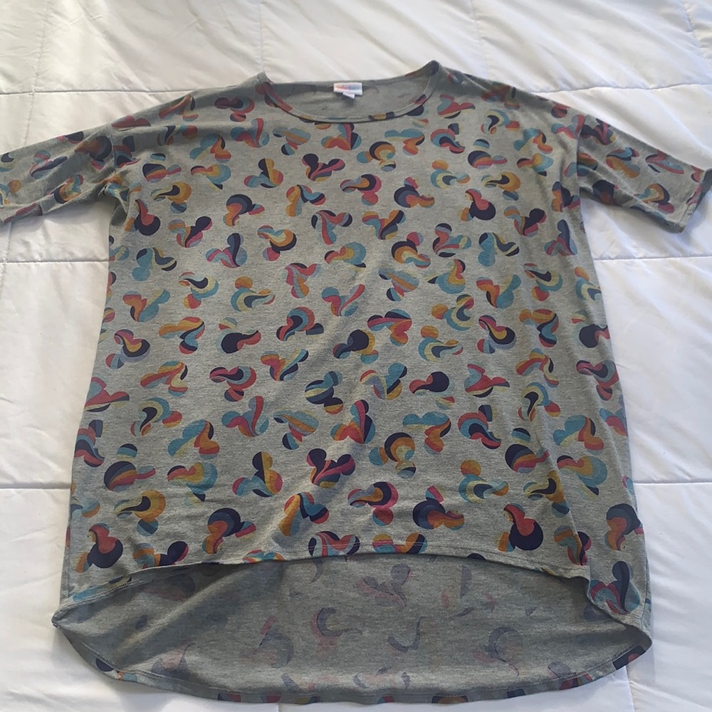 LuLaRoe Grey Mickey T-shirt, Size M - Picture 1 of 3